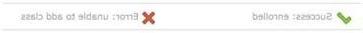 成功图像:已注册，错误消息:无法添加班级