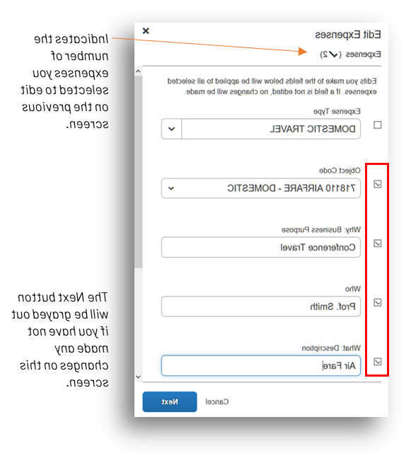 Concur Expense Edit Multiple Lines 