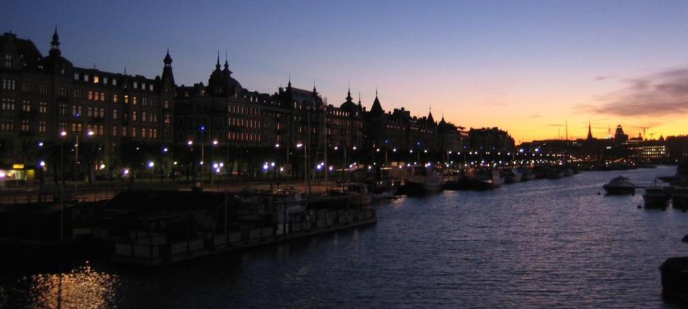 Buildings on water's edge